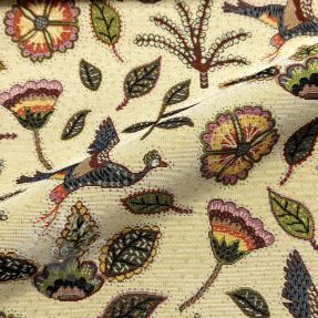 Țesătură decorativă GOBELIN PREMIUM Primal Birdscape Art design B