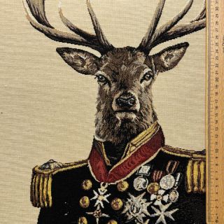 Țesătură decorativă GOBELIN PREMIUM Deer Admiral Statue PANEL