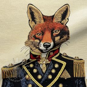 Țesătură decorativă GOBELIN PREMIUM Fox Admiral Statue PANEL