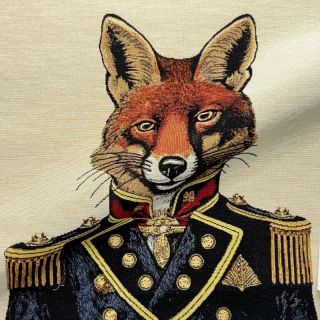Țesătură decorativă GOBELIN PREMIUM Fox Admiral Statue PANEL