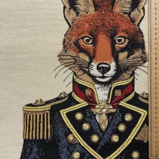 Țesătură decorativă GOBELIN PREMIUM Fox Admiral Statue PANEL