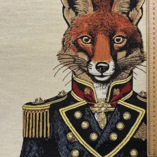 Țesătură decorativă GOBELIN PREMIUM Fox Admiral Statue PANEL