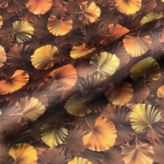 Țesătură decorativă VELVET Ginko Biloba Leaf