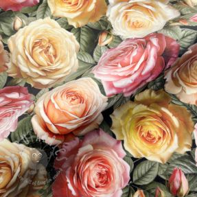Țesătură decorativă VELVET Romantic Rose Charm
