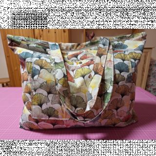 Țesătură decorativă premium Linenlook Elegant ginko digital print