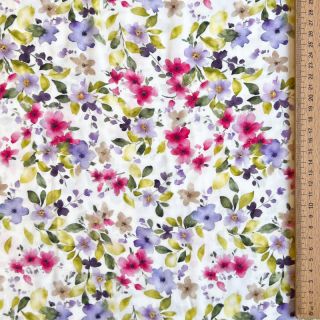 Viscoză RADIANCE Flower Uma white digital print