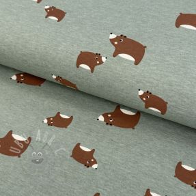 Tricot Bears dark mint melange