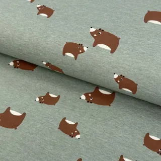 Tricot Bears dark mint melange