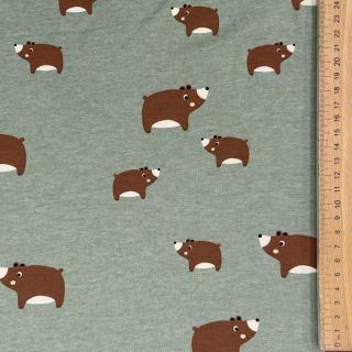 Tricot Bears dark mint melange