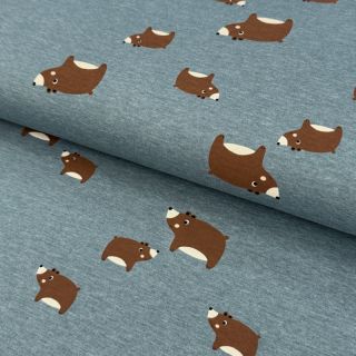 Tricot Bears smoke blue melange