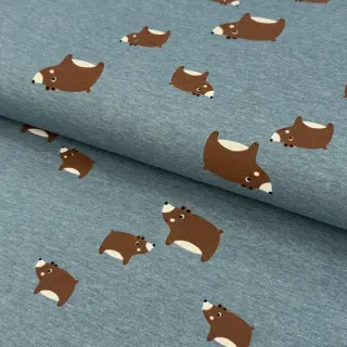 Tricot Bears smoke blue melange