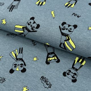 Tricot NEON Super heroes smoke blue melange