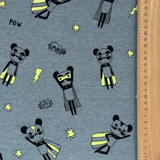 Tricot NEON Super heroes smoke blue melange
