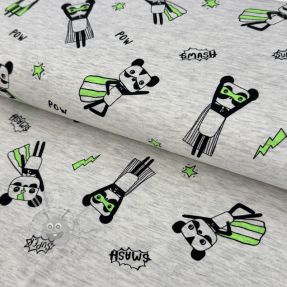 Tricot NEON Super heroes ecru melange