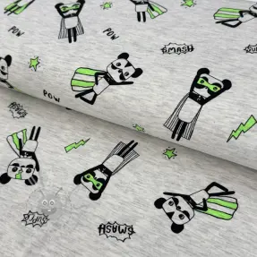 Tricot NEON Super heroes ecru melange