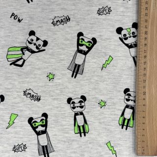 Tricot NEON Super heroes ecru melange