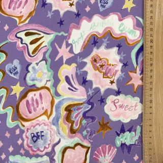 Tricot Shells lavender digital print