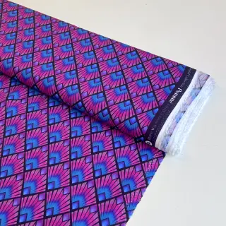 Viscoză RADIANCE Graphic navy digital print