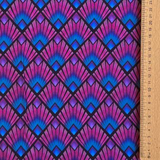 Viscoză RADIANCE Graphic navy digital print