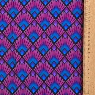 Viscoză RADIANCE Graphic navy digital print
