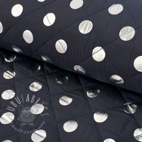 Material textil matlasat FOIL Dot navy