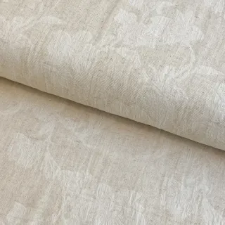 Țesătură din bumbac cu in JACQUARD Flowers natural