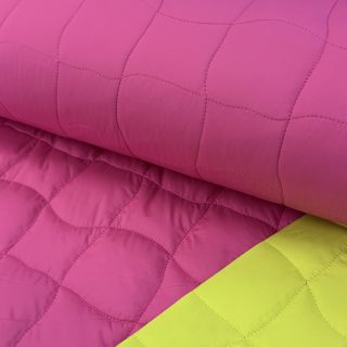 Material textil matlasat Graphic square pink lime