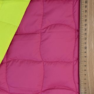Material textil matlasat Graphic square pink lime