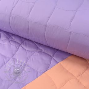 Material textil matlasat Graphic square lilac apricot