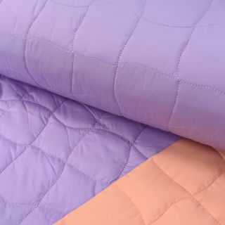 Material textil matlasat Graphic square lilac apricot