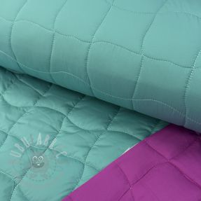 Material textil matlasat Graphic square cyan cerise