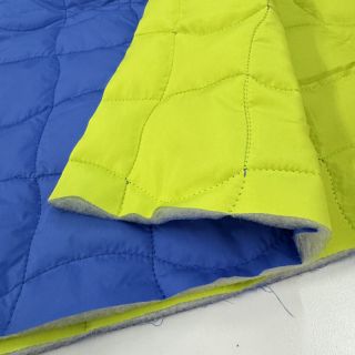 Material textil matlasat Graphic square cobalt lime