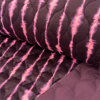 Material textil matlasat VELVET Stripes cerise