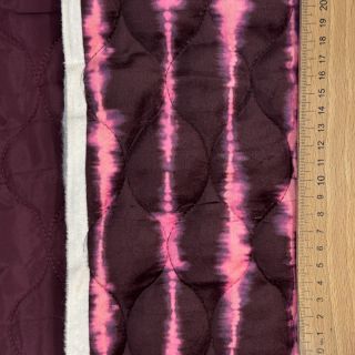 Material textil matlasat VELVET Stripes cerise