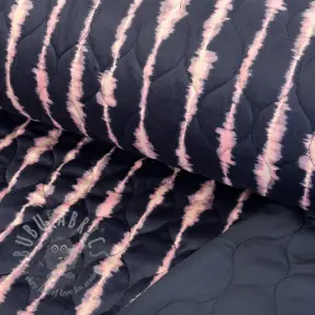 Material textil matlasat VELVET Stripes navy