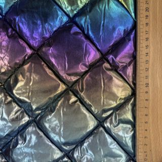 Material textil matlasat FOIL Rainbow multi