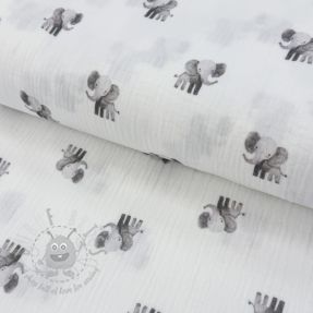 Mușelină Animals design A digital print ORGANIC