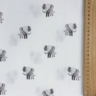 Mușelină Animals design A digital print ORGANIC