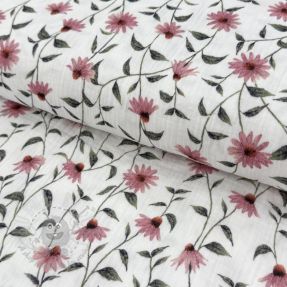 Mușelină Flowers Simone digital print ORGANIC