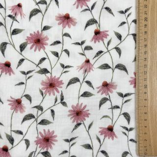 Mușelină Flowers Simone digital print ORGANIC