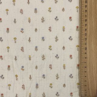 Mușelină Flowers Mia digital print ORGANIC