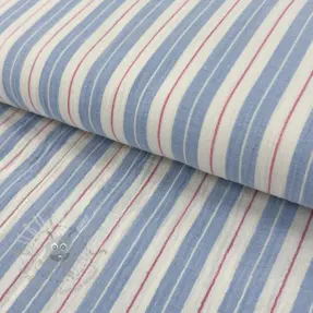 Mușelină YARN DYED Line blue