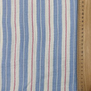 Mușelină YARN DYED Line blue