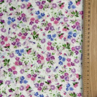 Mușelină Flower Michaela off white digital print
