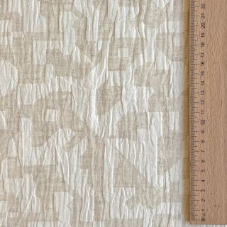 Țesătură din bumbac cu in JACQUARD Abstarct natural