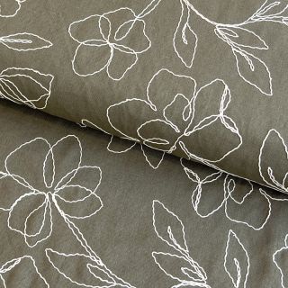 Viscoză cu in EMBROIDERY Flower Danielle pickle