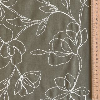 Viscoză cu in EMBROIDERY Flower Danielle pickle
