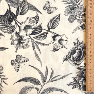 Viscoză cu in Floweria navy