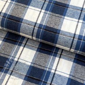 Țesătură din bumbac YARN DYED CHECK BRUSHED Silva design A