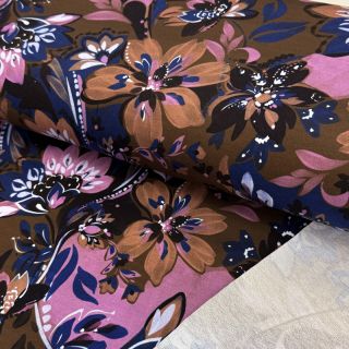 Jerse trening Flowers Mici brown digital print